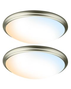 OREiN 12 inch 5 LED Ceiling Lights for Luandry Room Hallway Bedroom Kitchen - Color Temperatures in One, 2 Pack